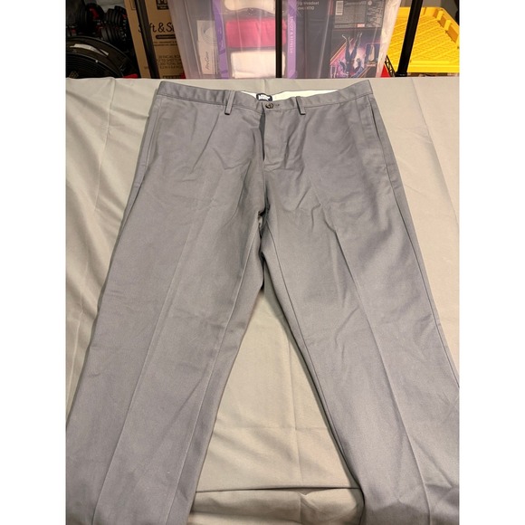 Lands' End Other - Lands End Mens Gray Dress Pants Flat Front Straight Leg Twill Trousers 42x31.5